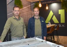 At the stand of A1 Tuinbouw Techniek, a global player in the field of screen installations and water technology, Kevin Kuivenhoven and Dennis Philipp spoke to everyone.                     